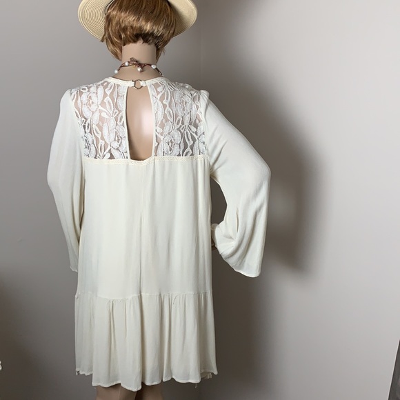 NWOT Entro Boho Cream Dress - Picture 7 of 9